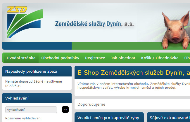 E-Shop Zemědělských služeb Dynín, a.s.
